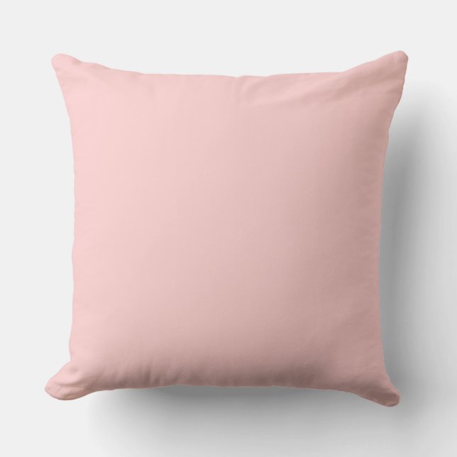 Light Pink Solid Large Throw Pillow (Front)