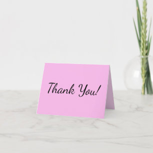 Light Pink Thank You Card