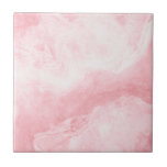 Light Pink White Marble Print Tile<br><div class="desc">Stylish modern original design light pink white marble print ceramic tile. Please note that this is a marble colour print and is not an actual marble.</div>