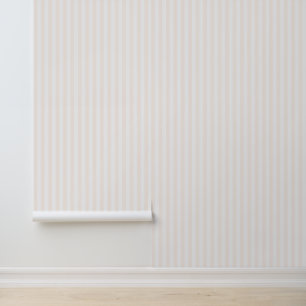 light pink/white striped  wallpaper