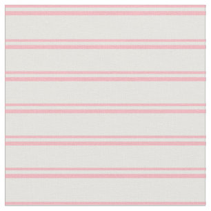 Light Pink & White Stripes/Lines Pattern Fabric