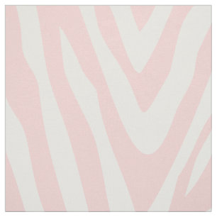 Light Pink Zebra Print Large Scale Fabric
