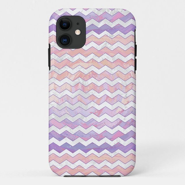 Light Pink Zig Zag Pattern Case-Mate iPhone Case (Back)