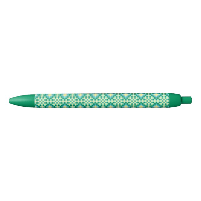 Light Pixel Pattern Black Ink Pen (Front)