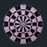 Light Purple And Black Dartboard<br><div class="desc">Light Purple And Black Dart Board</div>