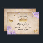 Light Purple and Gold Rose Parchment Elegant Save The Date<br><div class="desc">Looking for unique save the date ideas for a light purple and gold party theme? Create your own fairytale princess themed stationery using these elegant DIY template save the date invitations. The vintage floral botanical watercolor art by Raphaela Wilson features lilac lavender roses accented in a pretty faux metallic gold,...</div>