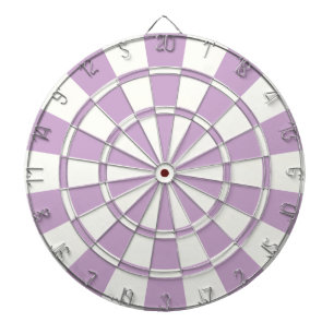 Light Purple And White Dartboard