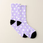 Light Purple and White Polka Dot  Socks<br><div class="desc">Purple polka dot pattern</div>