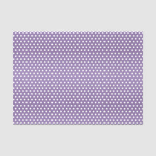 Light Purple and White Polka Dots Tissue Paper