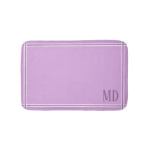 Light Purple and White Striped Custom Initials