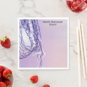 Light Purple Birthday Net & Volleyball Napkin