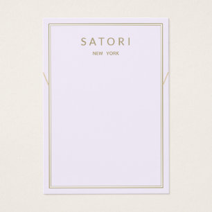 Light Purple Border Necklace Bracelet Display