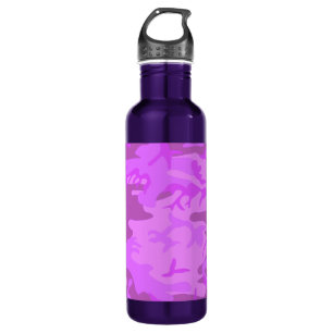 Light Purple Camouflage 710 Ml Water Bottle