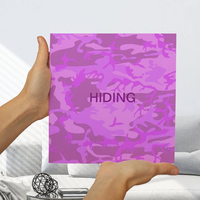 Light Purple Camouflage Hiding Small Poster (Light Purple Camouflage Hiding Small Poster)
