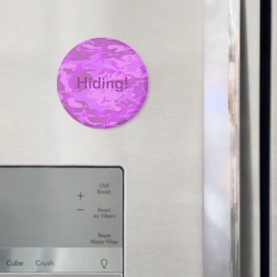 Light Purple Camouflage Magnet