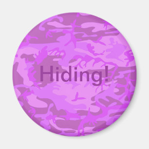 Light Purple Camouflage Magnet