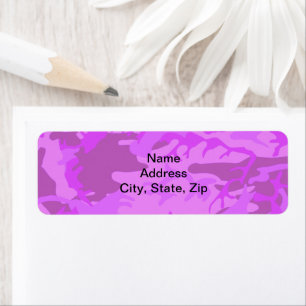 Light Purple Camouflage Return Address