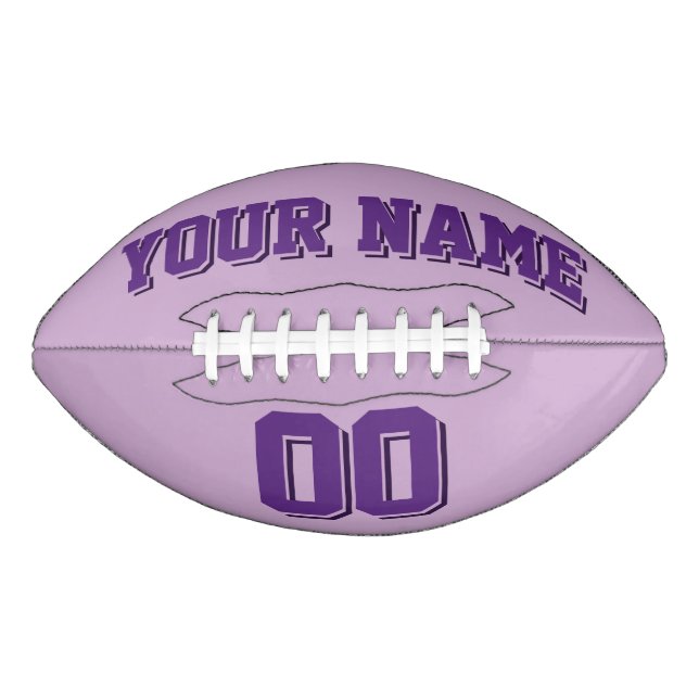 LIGHT PURPLE Custom Football American Football (Front)