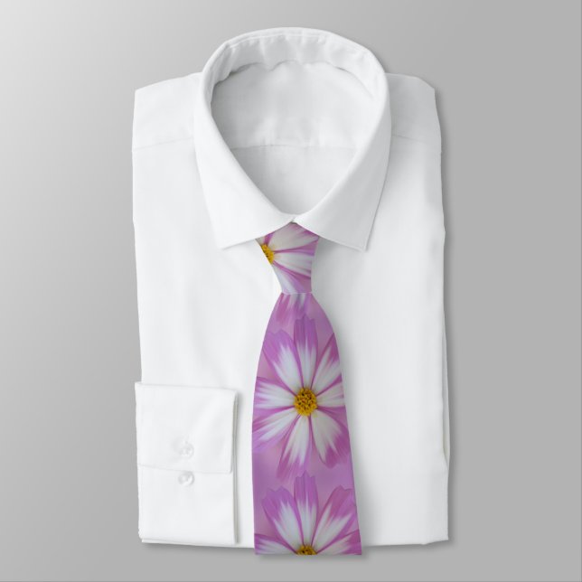 Light purple flower tie (Tied)