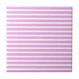 Light Purple Geometric Stripes  Tile