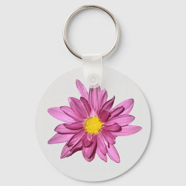Light Purple Gerbera Keychain (Front)