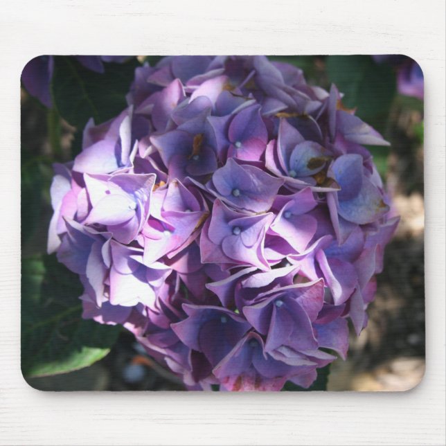 Light Purple Hydrangea Flower Mouse Mat (Front)