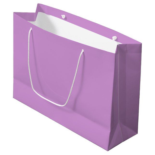 Light Purple Large Gift Bag (Front Angled)