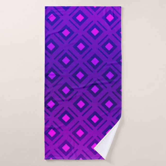 Light Purple layout with lines, rectangle. Shining Bath Towel (Bath Towel)