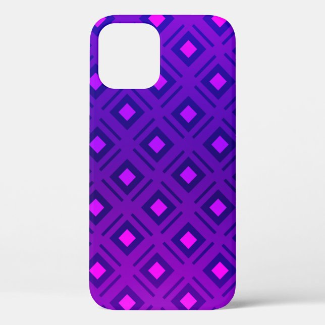 Light Purple layout with lines, rectangle. Shining Case-Mate iPhone Case (Back)