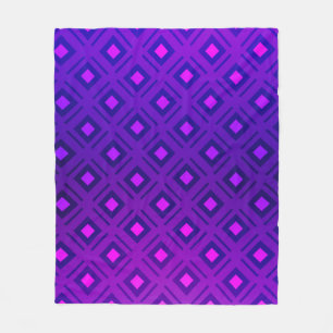Light Purple layout with lines, rectangle. Shining Fleece Blanket