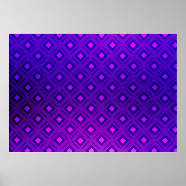 Light Purple layout with lines, rectangle. Shining Poster (Front)