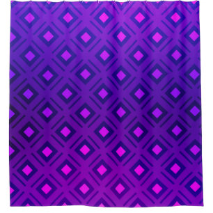 Light Purple layout with lines, rectangle. Shining Shower Curtain