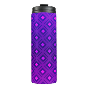 Light Purple layout with lines, rectangle. Shining Thermal Tumbler
