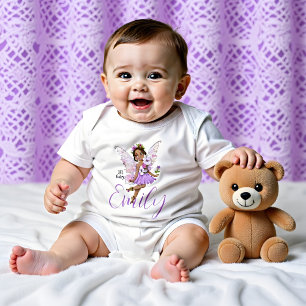 Light purple li'l fairy baby bodysuit
