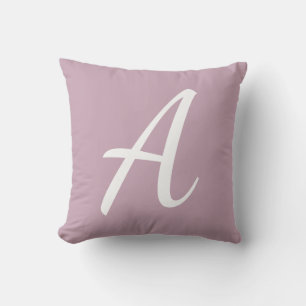 Light Purple Monogram  Cushion