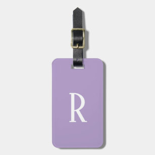 Light Purple Monograms Name Cool Gift Party Favour Luggage Tag