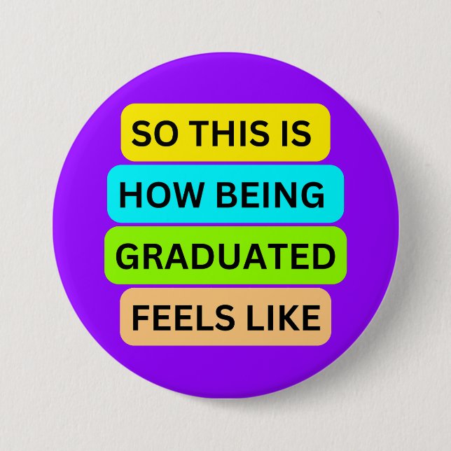 Light purple round button  SO_THIS_IS_HOW_BEING_GR (Front)
