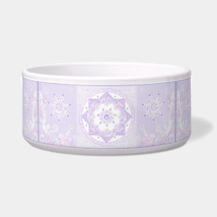 light purple snowflake & glittering heart