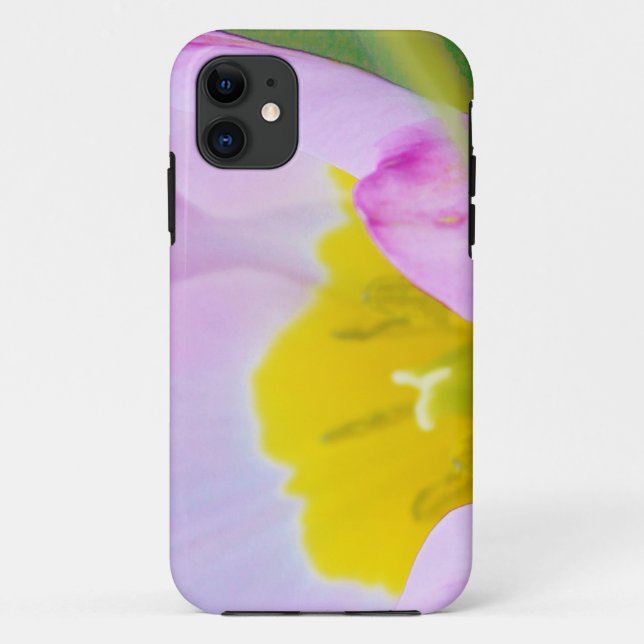 light purple tulip flower in green background. Case-Mate iPhone case (Back)