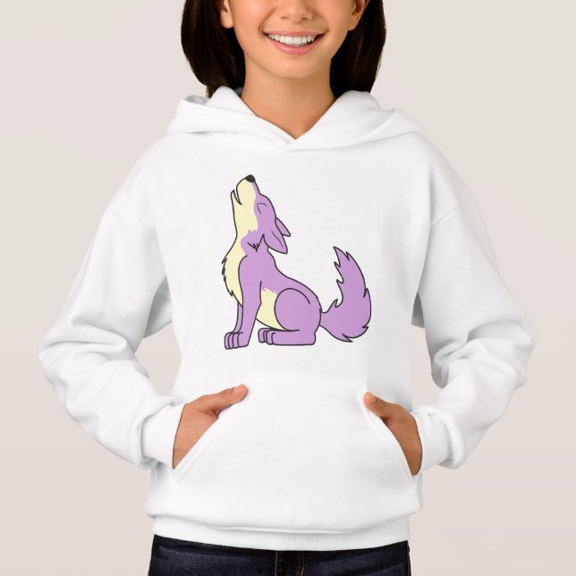 Light Purple Wolf Pup Howling (Front)