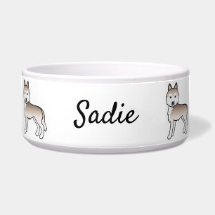 Light Red Siberian Husky Dog & Custom Name