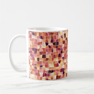 Light Red, Yellow vintage background with rectangl Coffee Mug