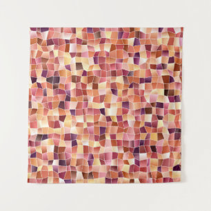 Light Red, Yellow vintage background with rectangl Tapestry