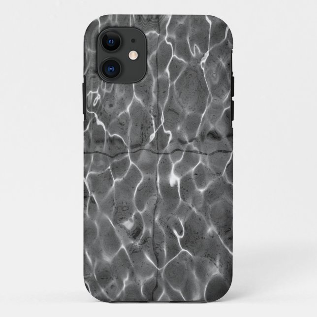 Light Reflections On Water: Black & White Case-Mate iPhone Case (Back)