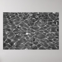 Light Reflections On Water: Black & White