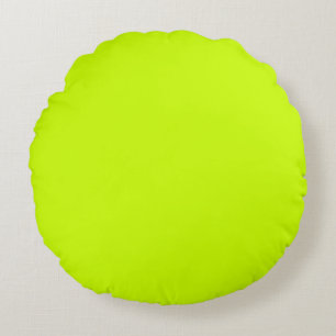 Light Retro Leaf Green  solid plain colour Custom Round Cushion