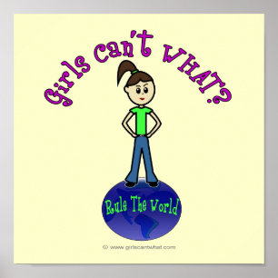 Light Rule The World Girl Poster