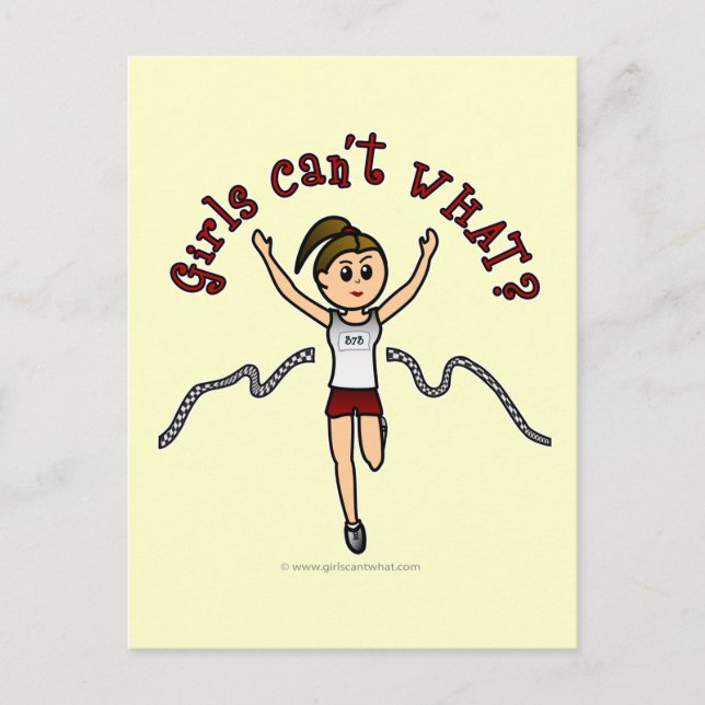 Light Runner in Red Uniform Postcard (Front)