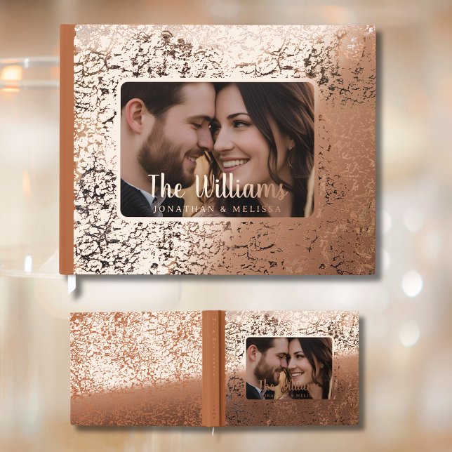 Light Rust Foil Guest Book Photo Guestbook Texture (Creator Uploaded)