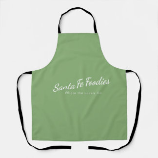 Light Sage Apron with Santa Fe Foodies logo